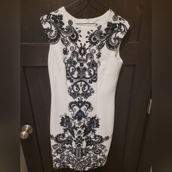 Liz Claiborne Black and White Sleeveless Dress - Picture 1 of 5